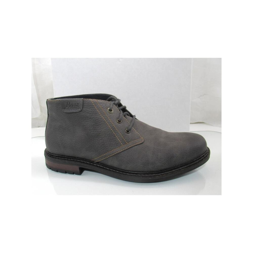 Men's G.H Bass & Co Rover tumbled Chukka Boots Lace Up Grey Size 10.5